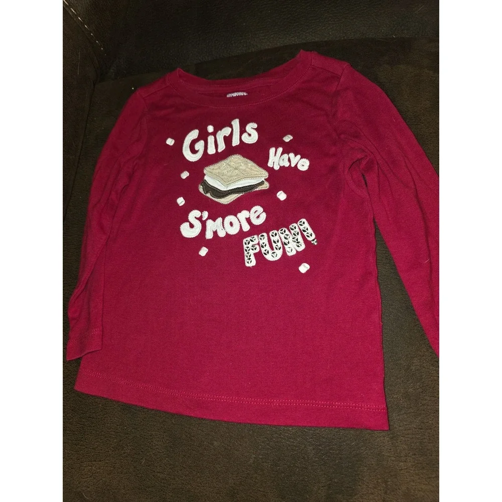 Gymboree alpine sweetie girls have smore fun top size 3 red pants size 2t